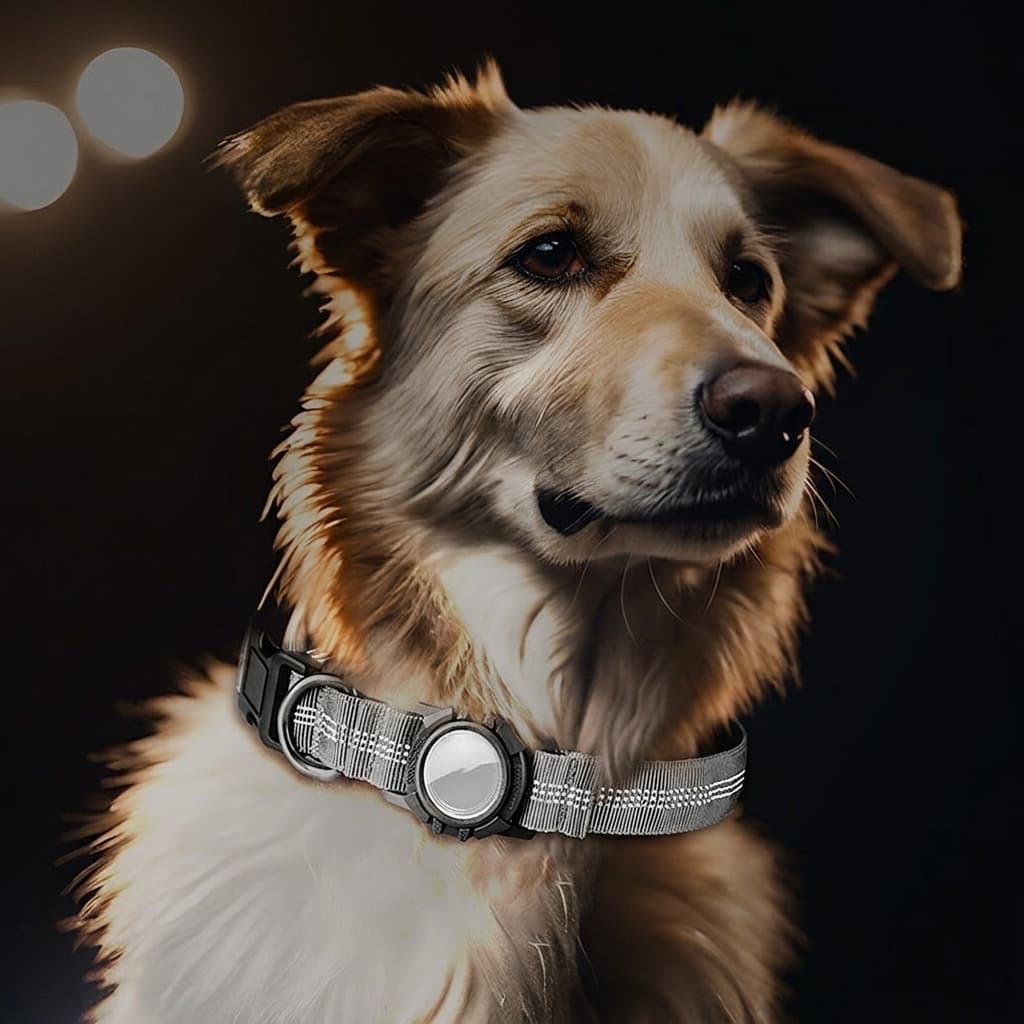 The Midnight Mirage Collar: A Luxurious Reflection of Elegance and Safety. view 1