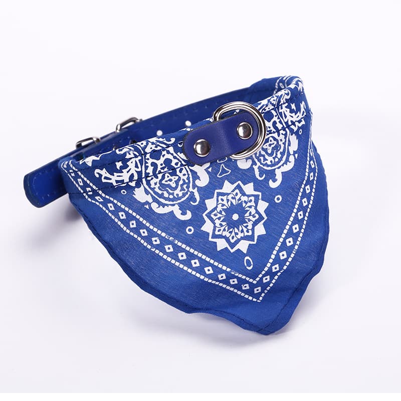 Dog Pu Collar Print Triangle thumbnail 4