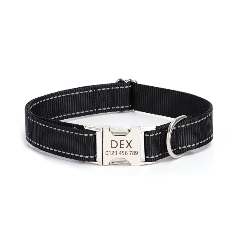 Nylon Reflective Silk Dog Collar thumbnail 2